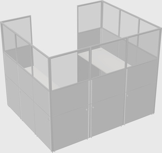 Cabine en u
