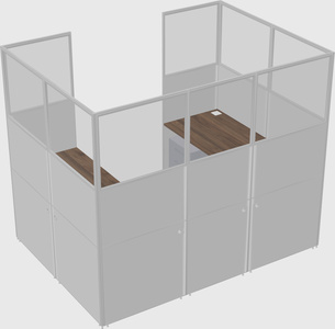Cabine en u