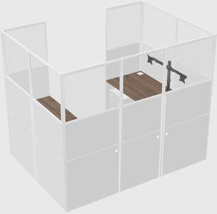 Cabine en u