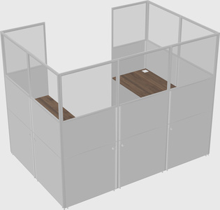 Cabine en u