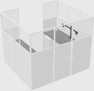 Cabine en u
