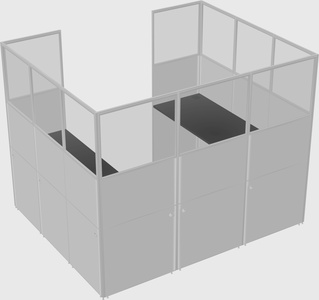 Cabine en u