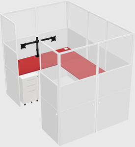 Cabine en u
