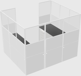 Cabine en u