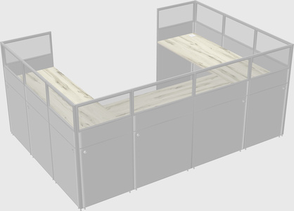Cabine en u