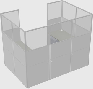 Cabine en u