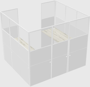 Cabine en u
