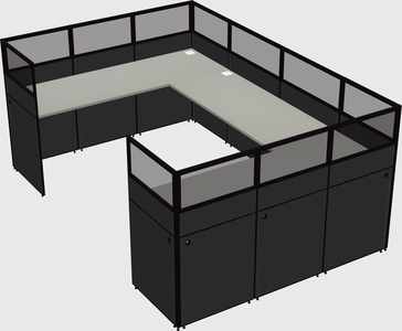 Cabine en u