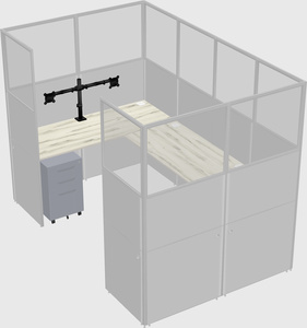 Cabine en u