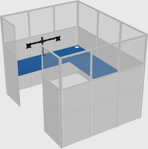 Cabine en u