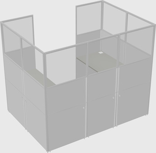 Cabine en u