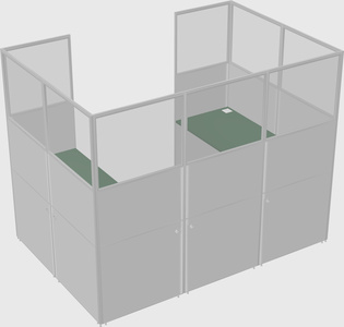 Cabine en u