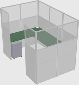 Cabine en u
