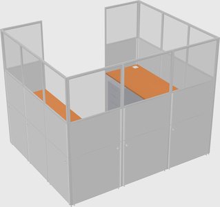 Cabine en u