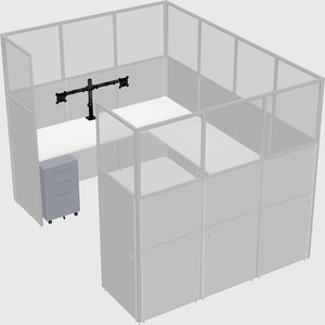 Cabine en u