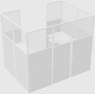 Cabine en u