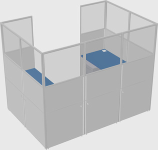 Cabine en u
