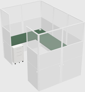 Cabine en u