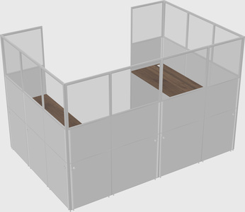 Cabine en u