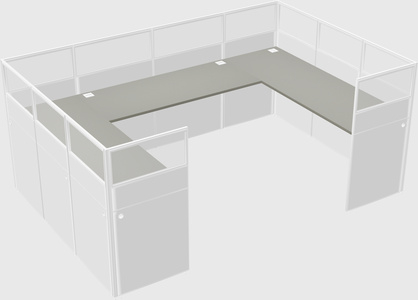 Cabine en u