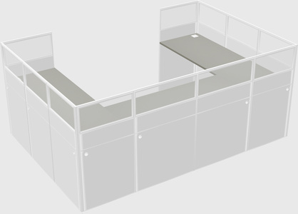 Cabine en u