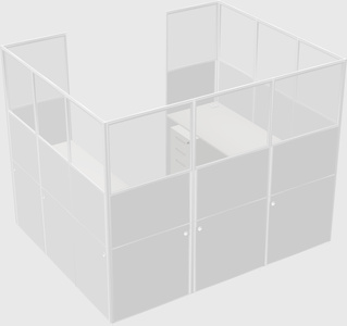Cabine en u