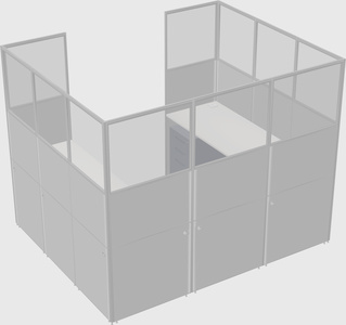 Cabine en u