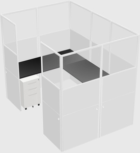 Cabine en u