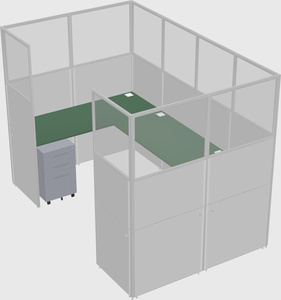 Cabine en u