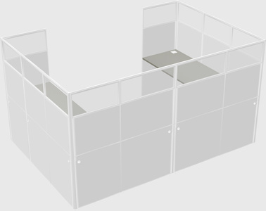 Cabine en u