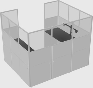 Cabine en u