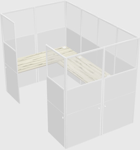 Cabine en u