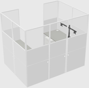Cabine en u