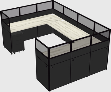Cabine en u