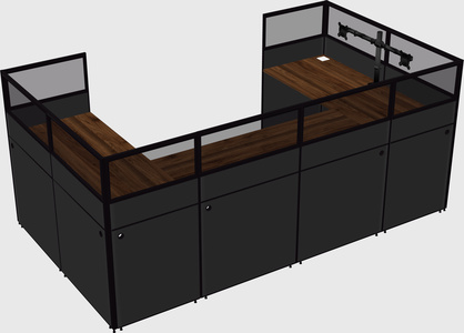 Cabine en u