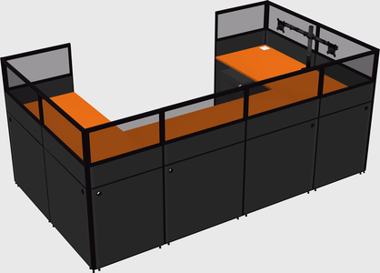 Cabine en u