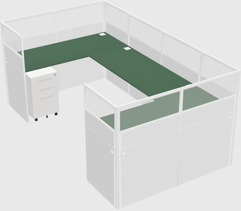 Cabine en u
