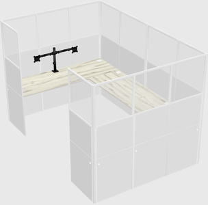 Cabine en u