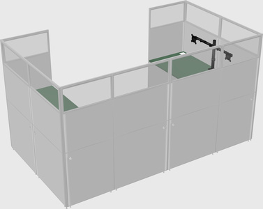 Cabine en u
