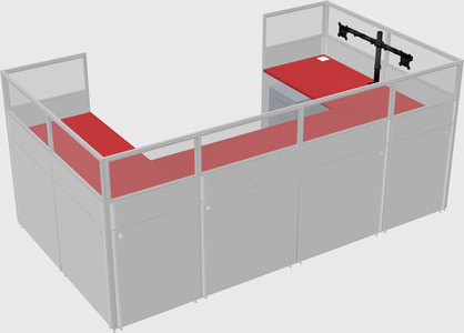 Cabine en u