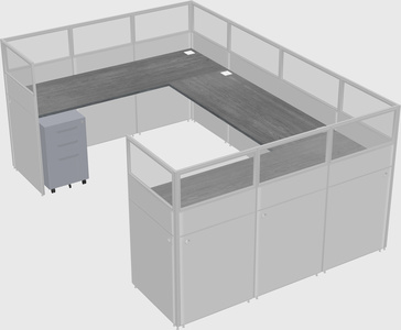 Cabine en u
