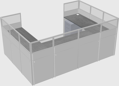 Cabine en u