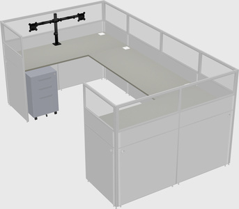 Cabine en u