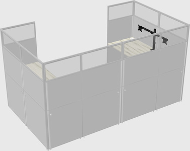 Cabine en u