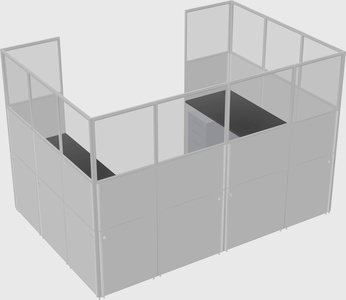Cabine en u