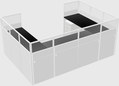 Cabine en u