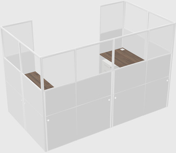 Cabine en u