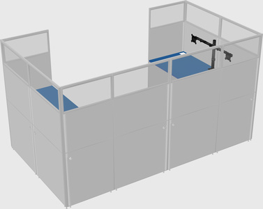 Cabine en u