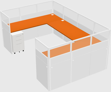 Cabine en u