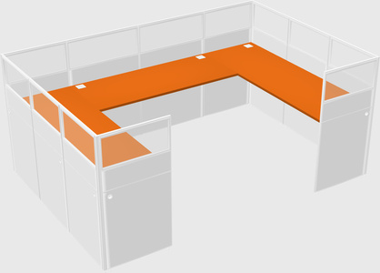 Cabine en u